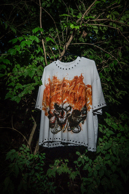 “BURN THE MASK”  WHITE TEE